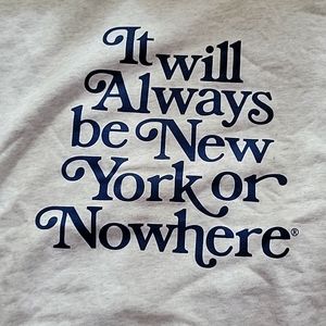 Crew neck New York or Nowhere Grey Sweatshirt